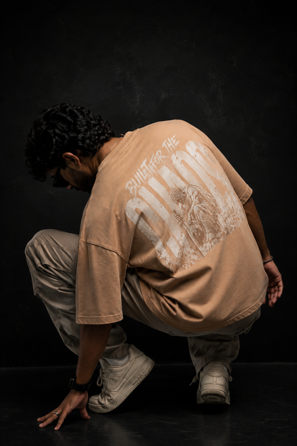 Built For The Chaos 260 GSM Premium Oversized Tee-10