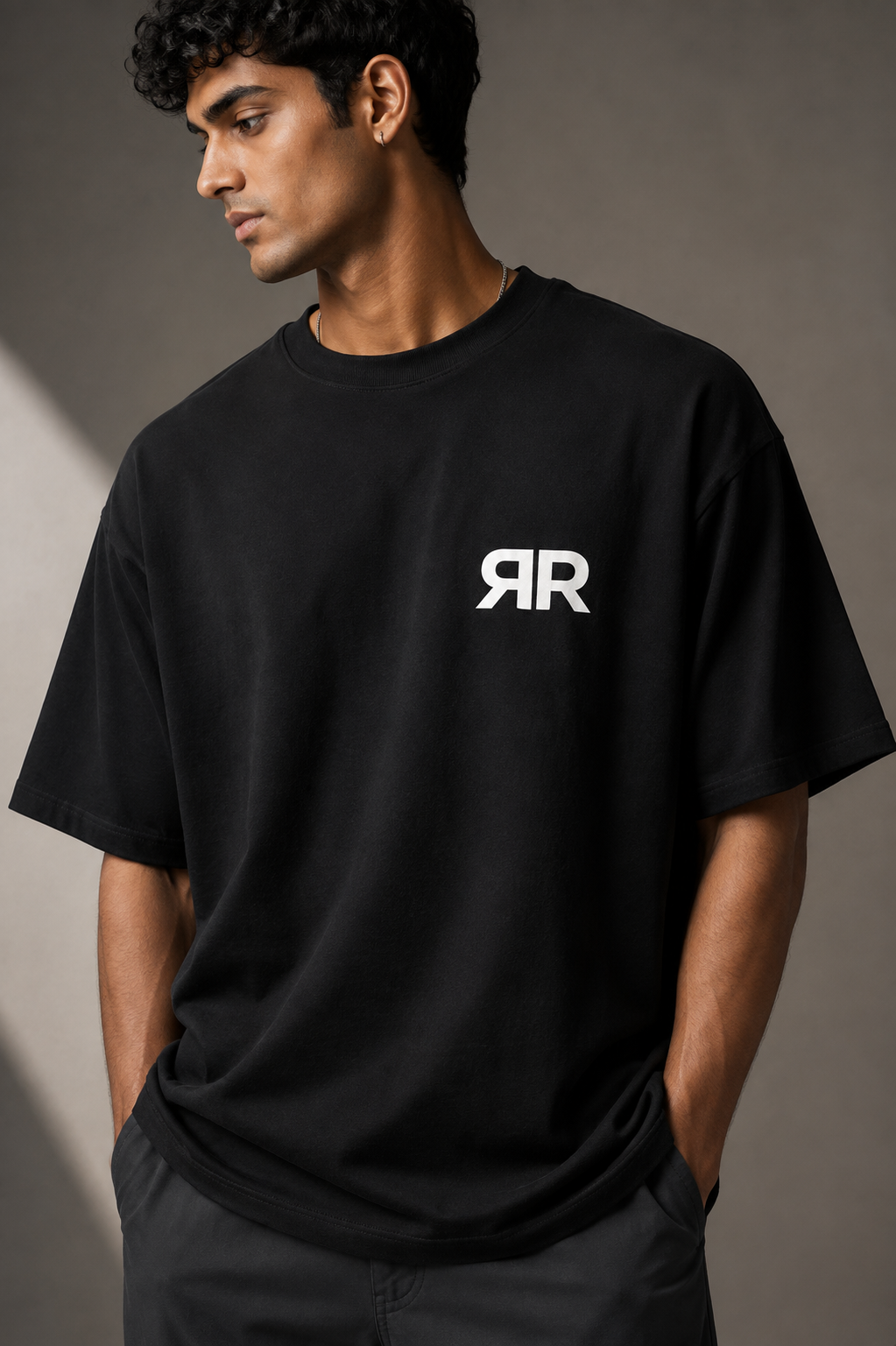 Mentally On Vacation, Physically In A Meeting 260 GSM Premium Oversized Tee-5
