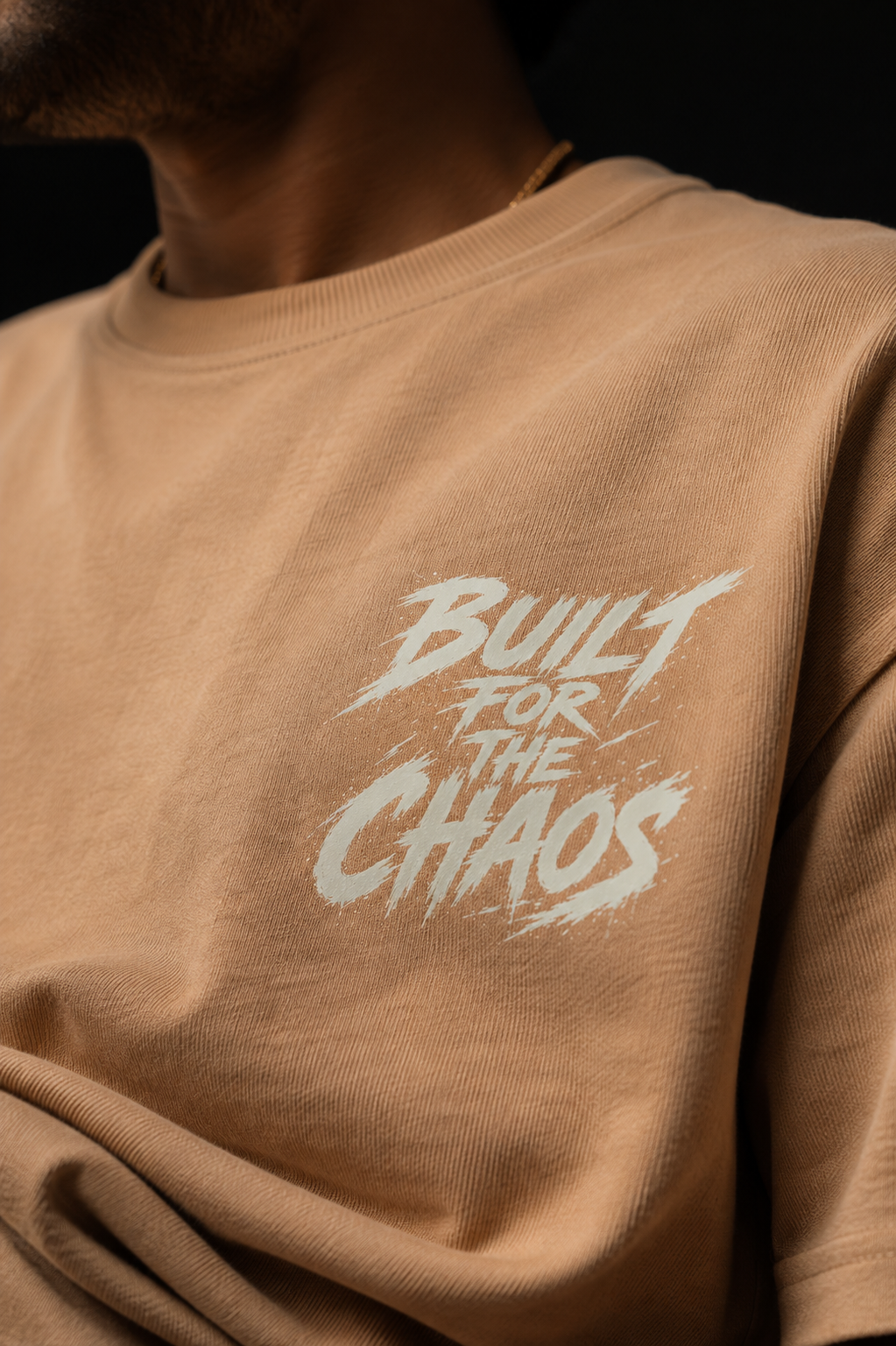 Built For The Chaos 260 GSM Premium Oversized Tee-13