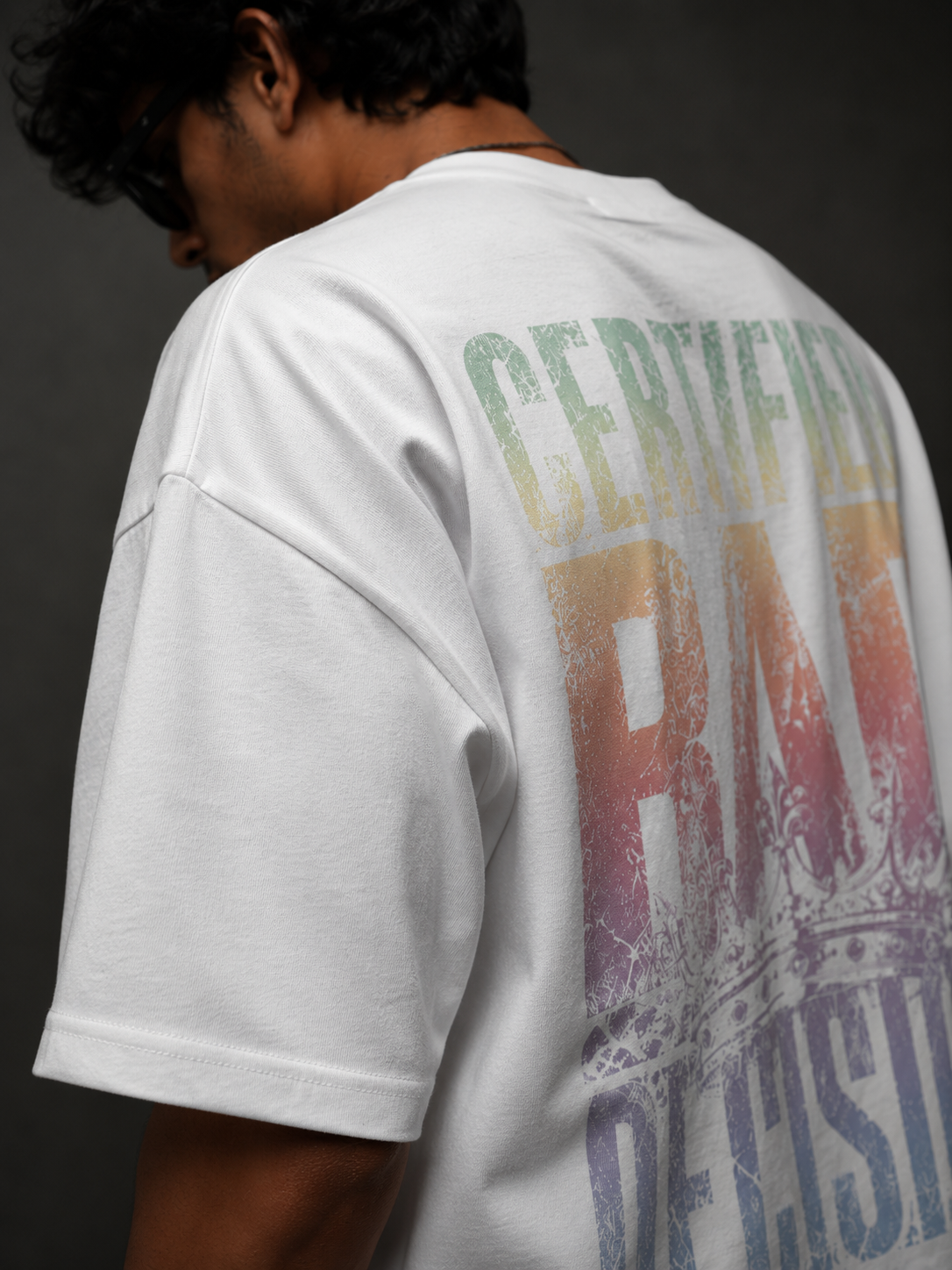 Certified Bad Decision 260 GSM Premium Oversized Tee-7