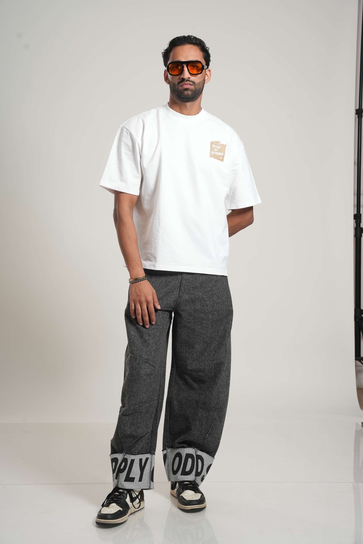 Delulu But Determined 260 GSM Premium Oversized Tee-12