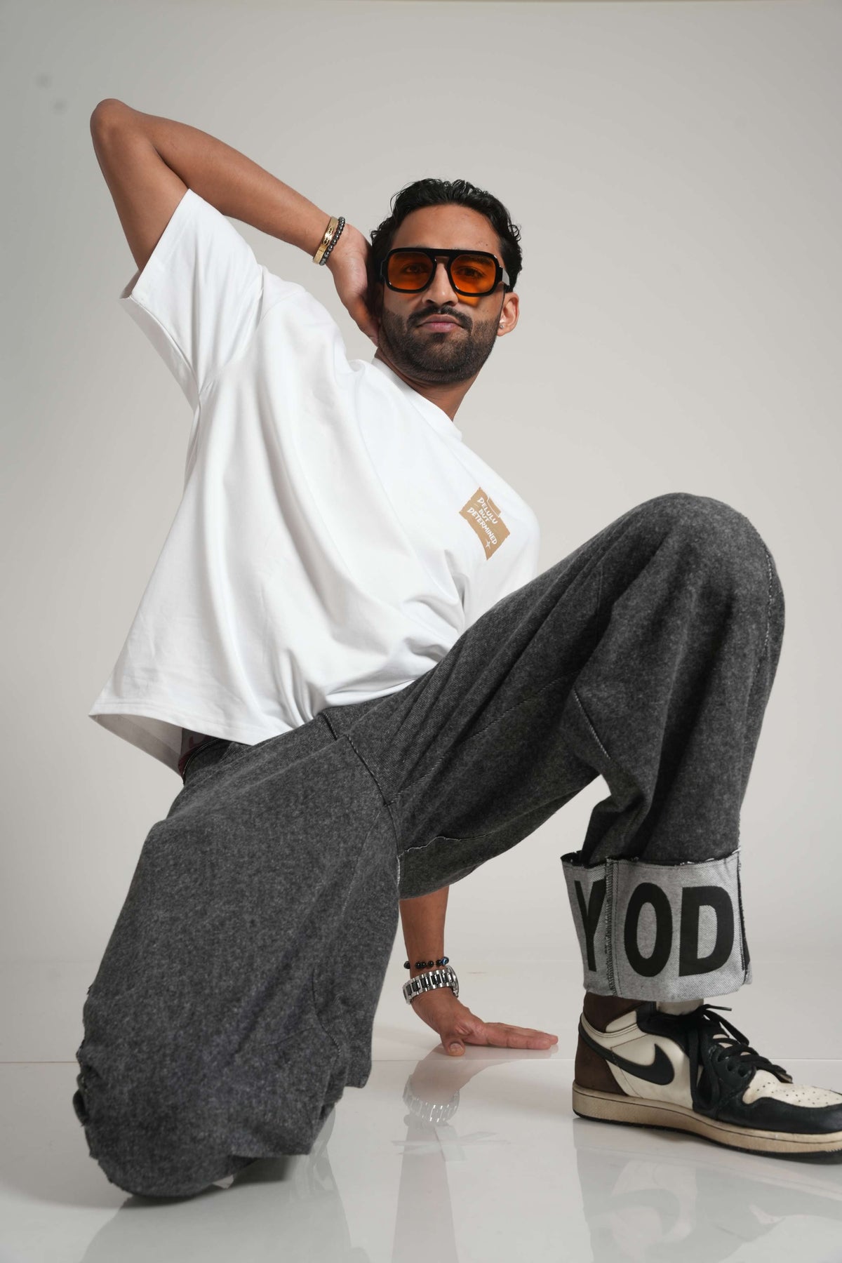 Delulu But Determined 260 GSM Premium Oversized Tee-17