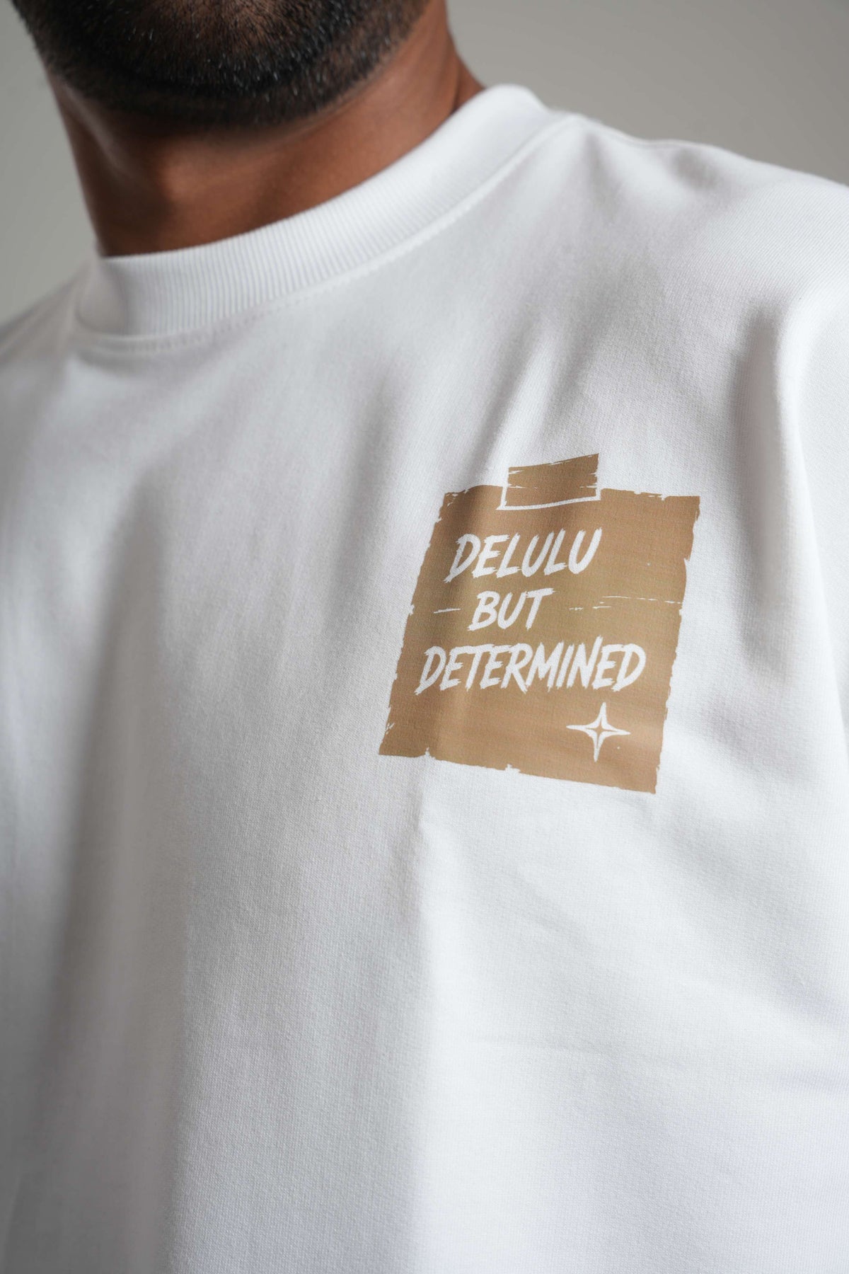 Delulu But Determined 260 GSM Premium Oversized Tee-22