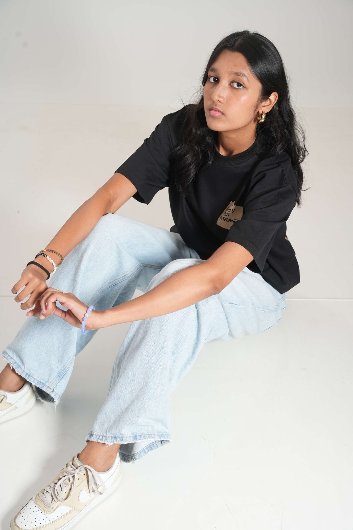 Delulu But Determined 260 GSM Premium Oversized Tee-6