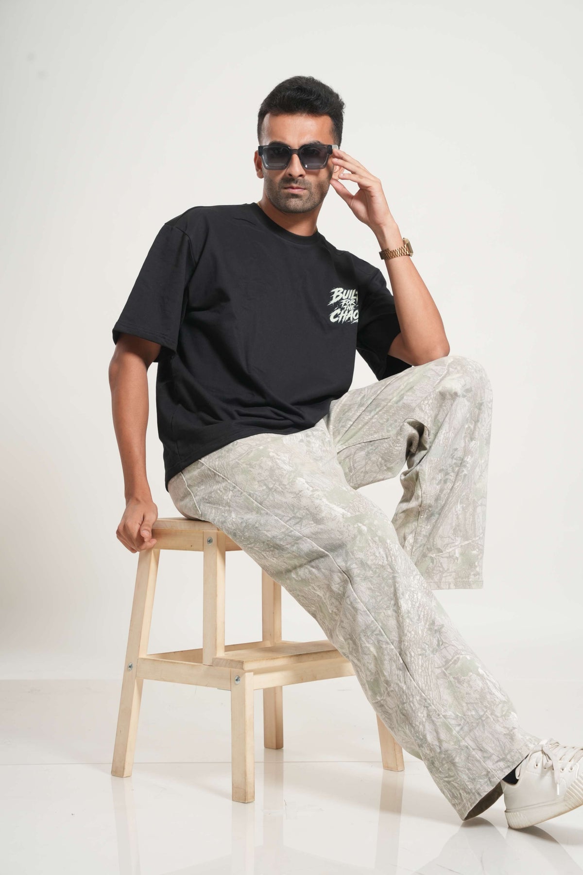 Built For The Chaos 260 GSM Premium Oversized Tee-2