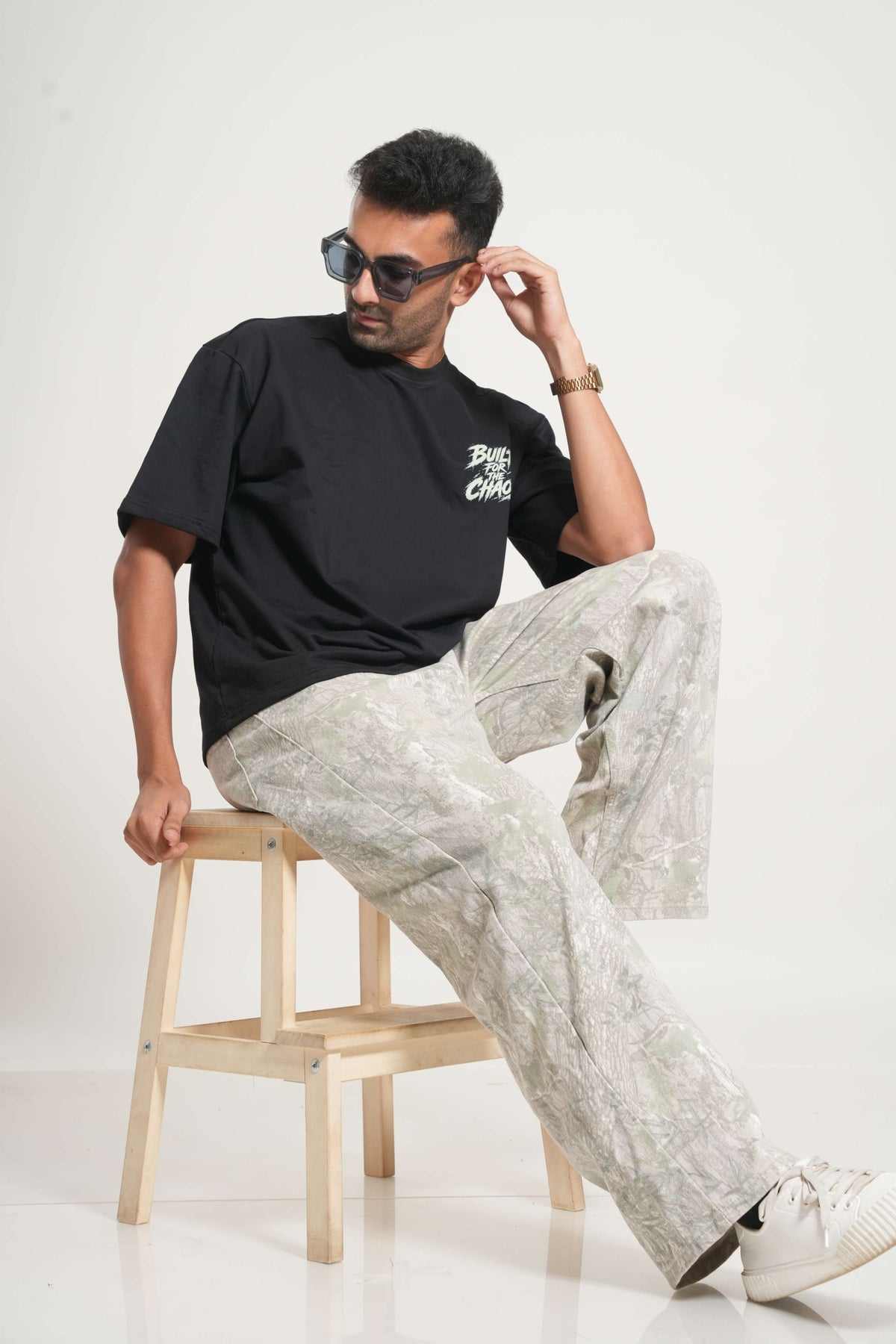Built For The Chaos 260 GSM Premium Oversized Tee-3