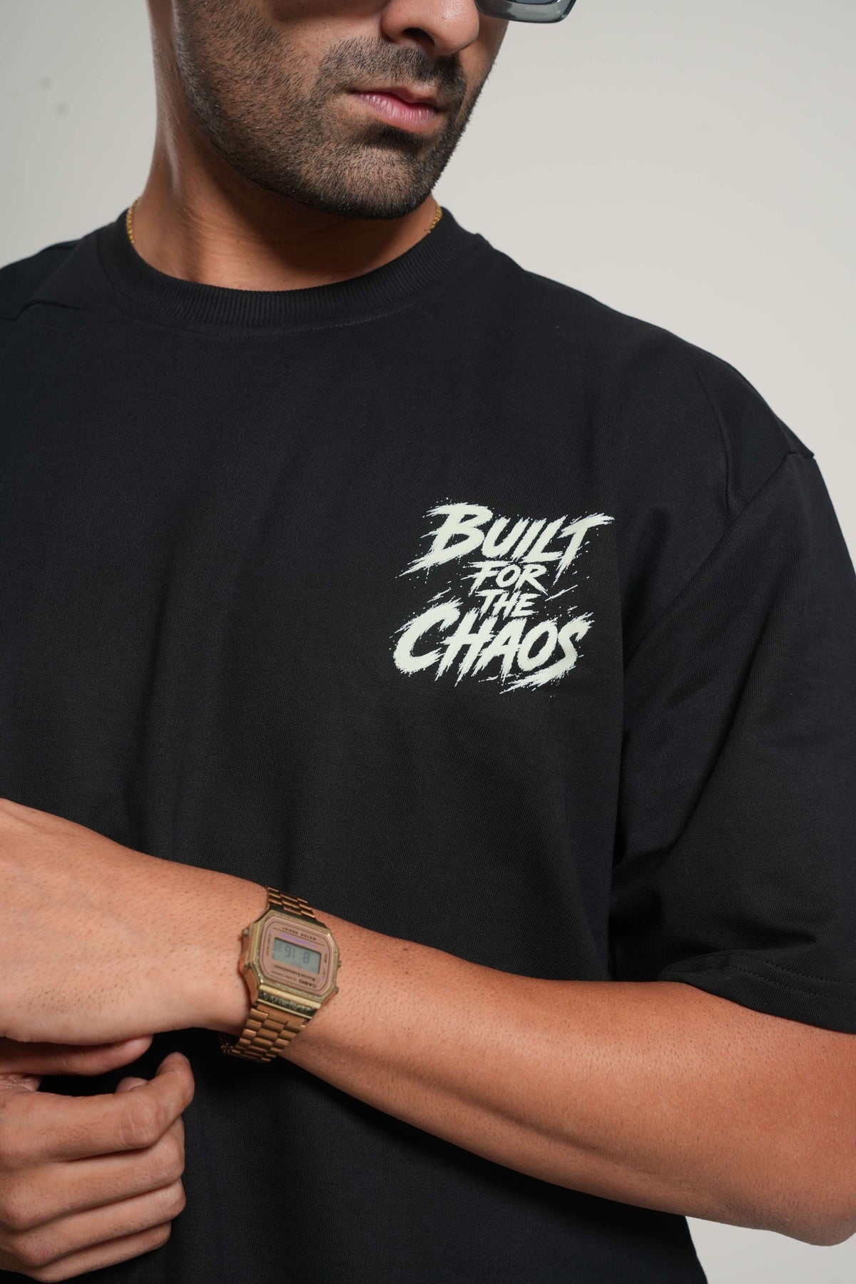 Built For The Chaos 260 GSM Premium Oversized Tee-6