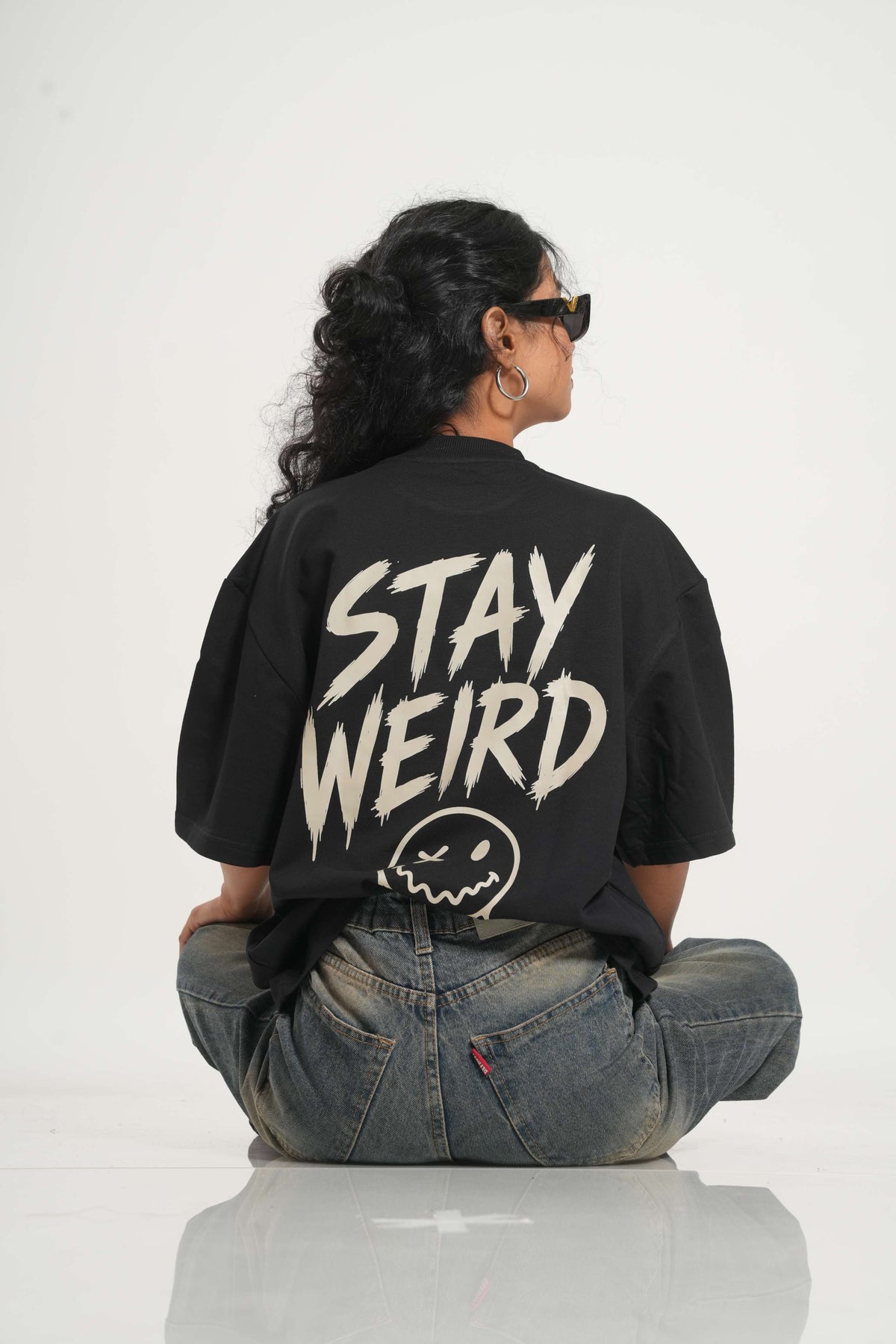 Stay Weird 260 GSM Premium Oversized Tee