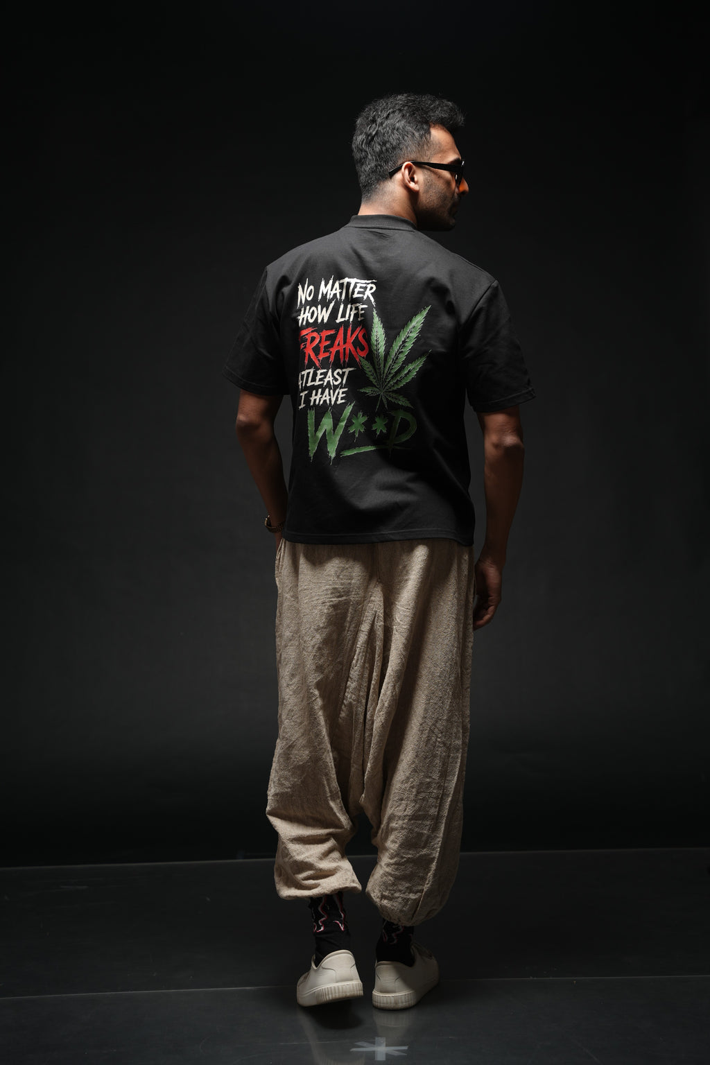 No Matter How Life Freaks – 260 GSM Premium Oversized Tee