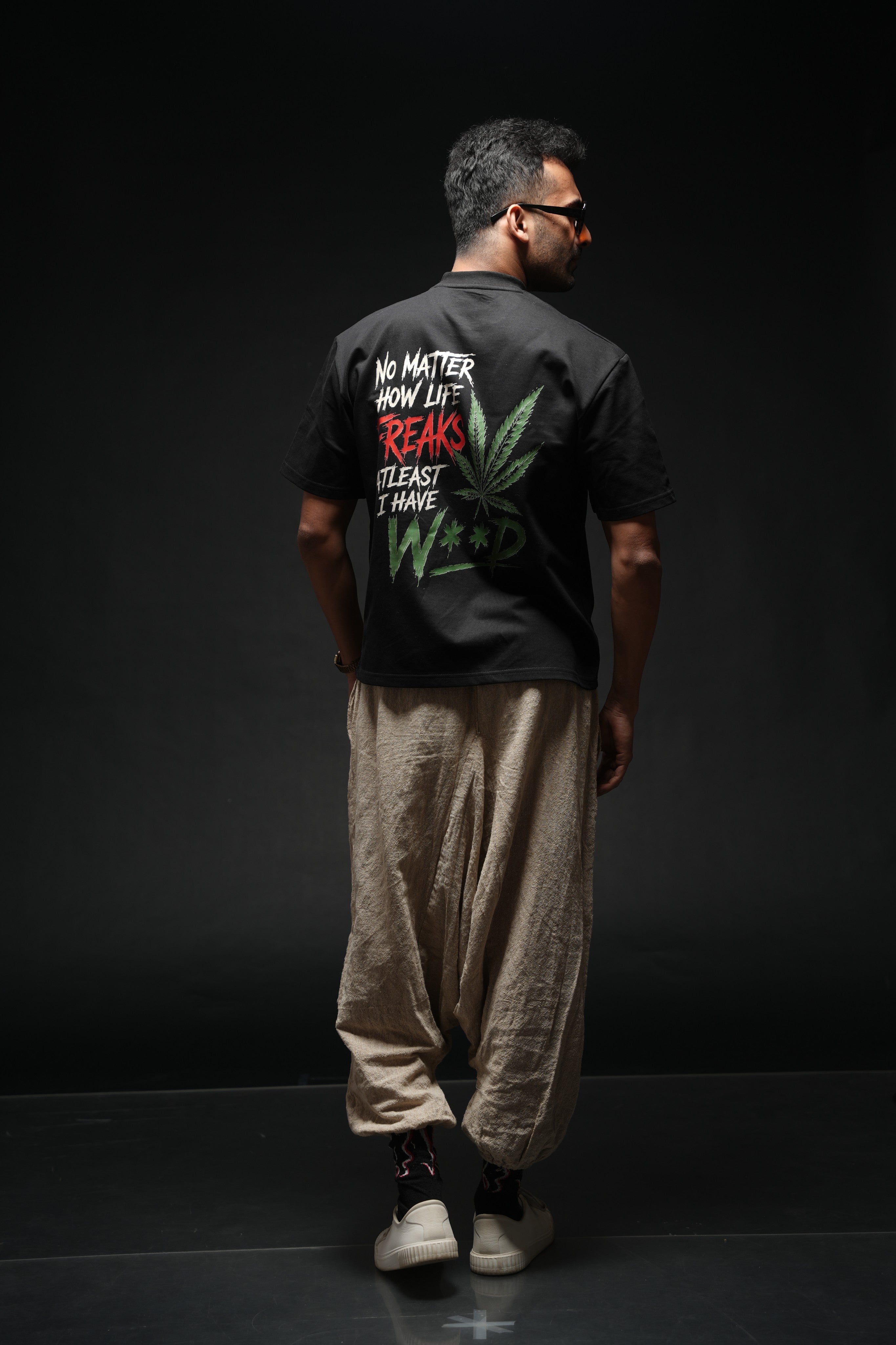 No Matter How Life Freaks – 260 GSM Premium Oversized Tee