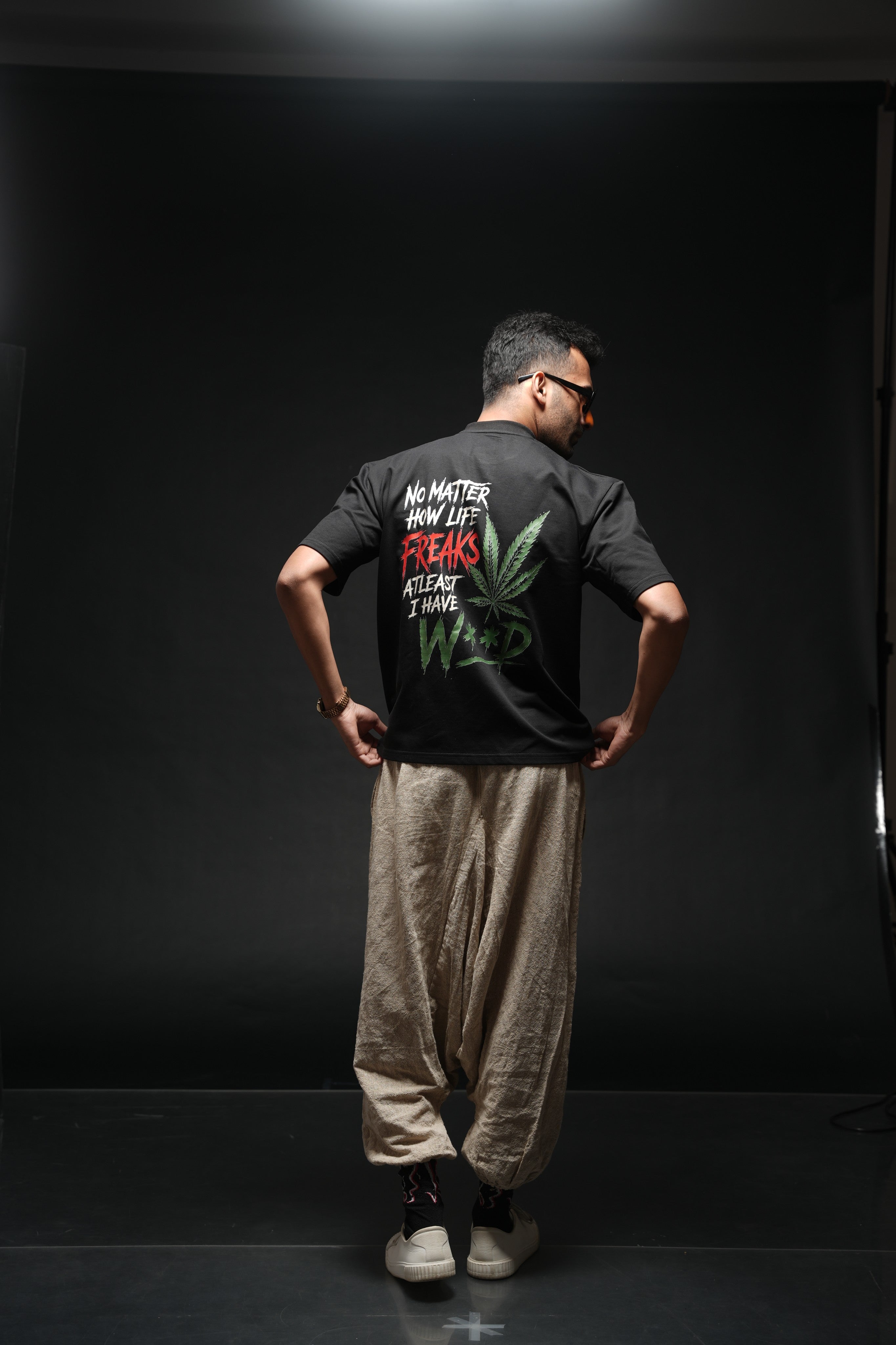No Matter How Life Freaks – 260 GSM Premium Oversized Tee