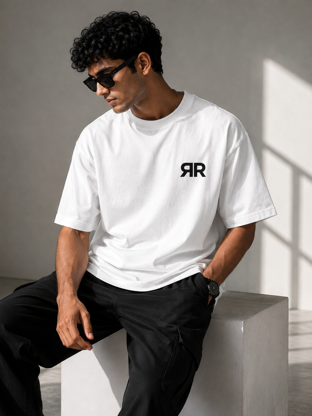 Mentally On Vacation, Physically In A Meeting 260 GSM Premium Oversized Tee-9