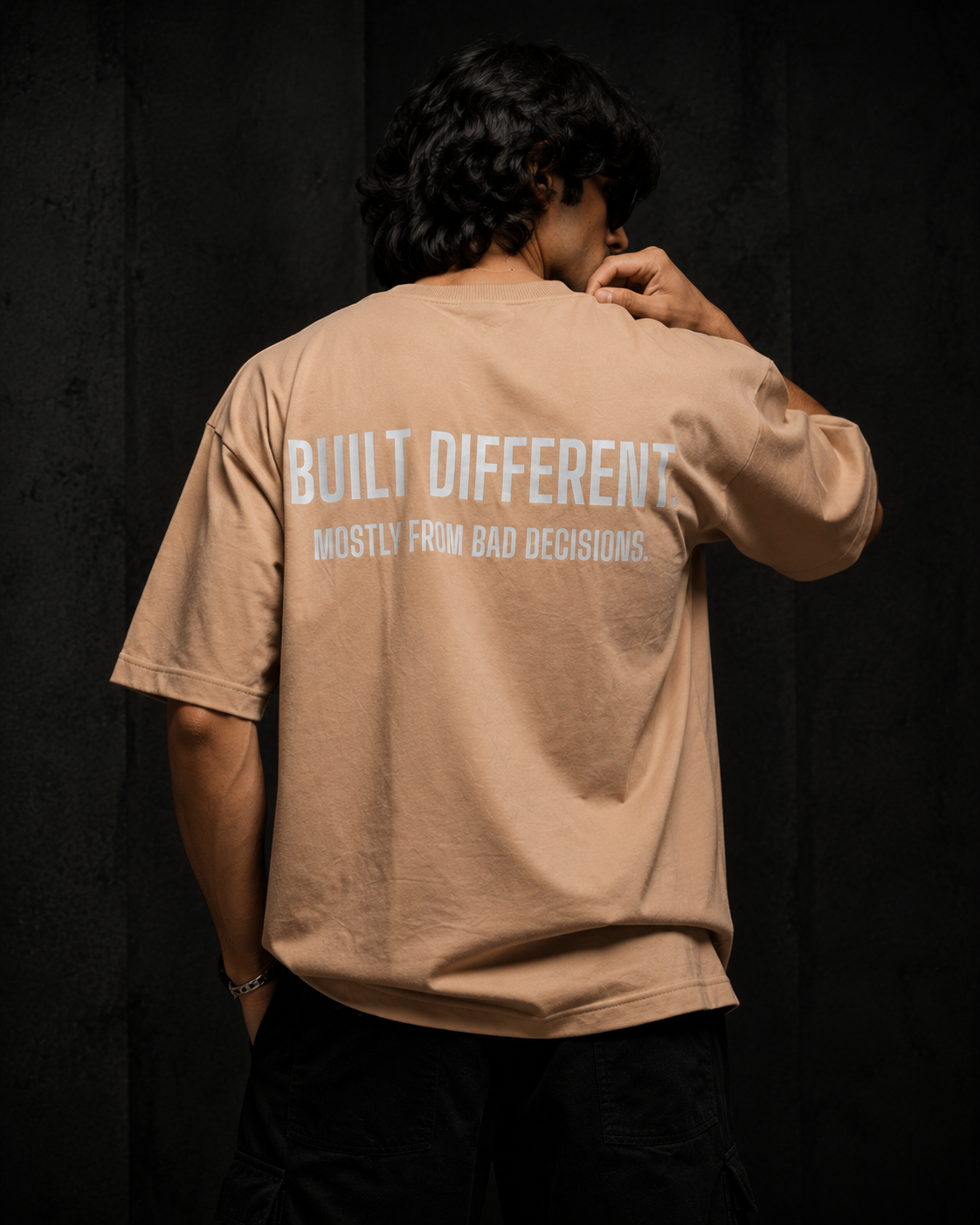 Built Different 260 GSM Premium Oversized Tee-5