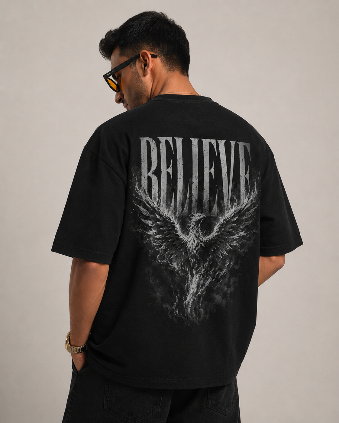 BELIEVE. – 260 GSM Premium Oversized Tee-17