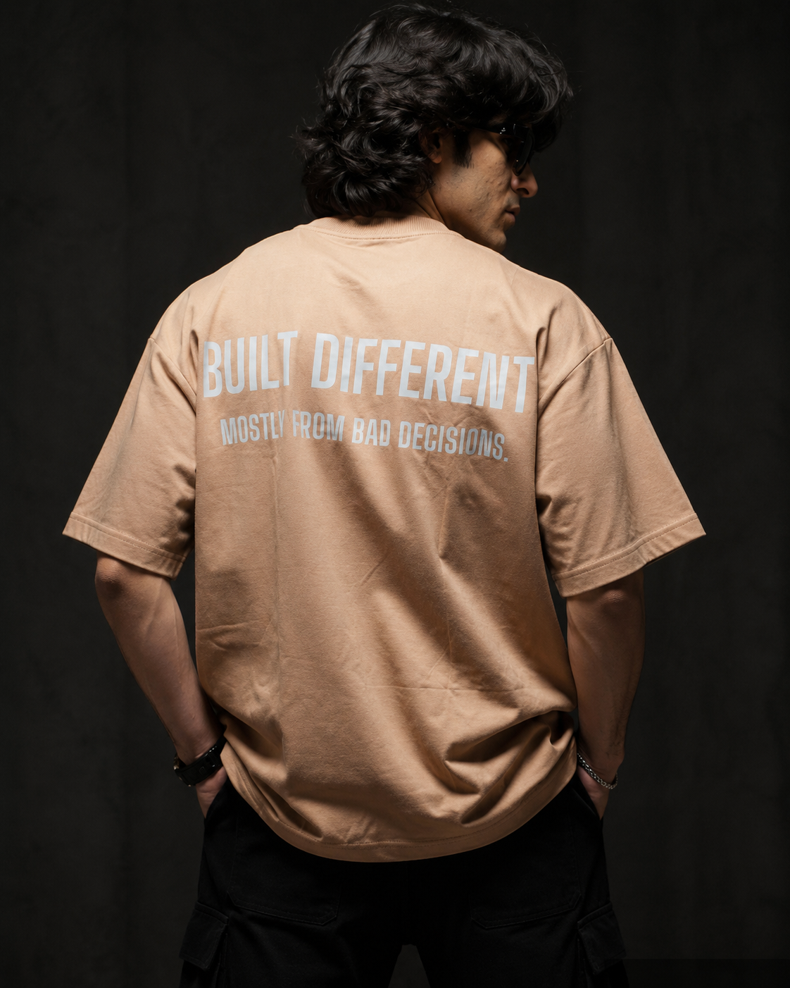 Built Different 260 GSM Premium Oversized Tee-4