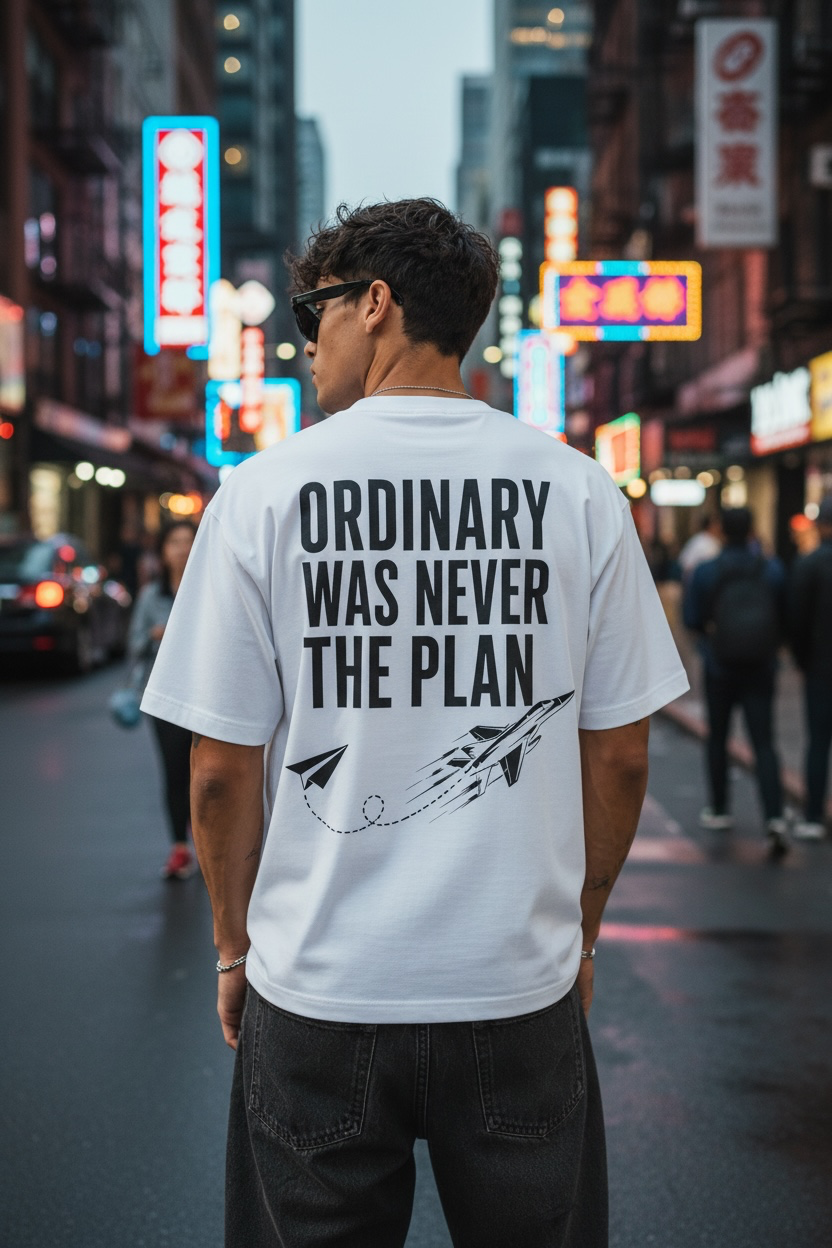 ORDINARY WAS NEVER THE PLAN – Oversized Tee