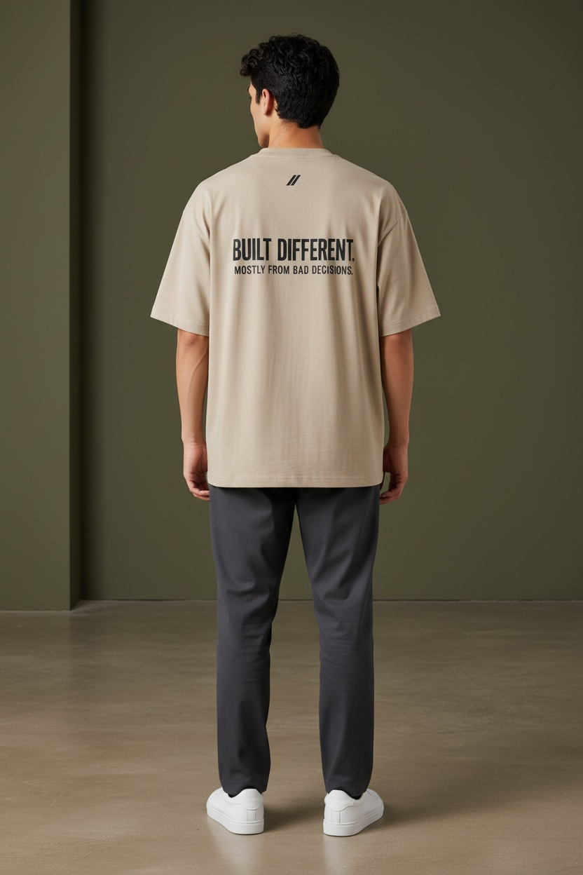 Built Different 260 GSM Premium Oversized Tee