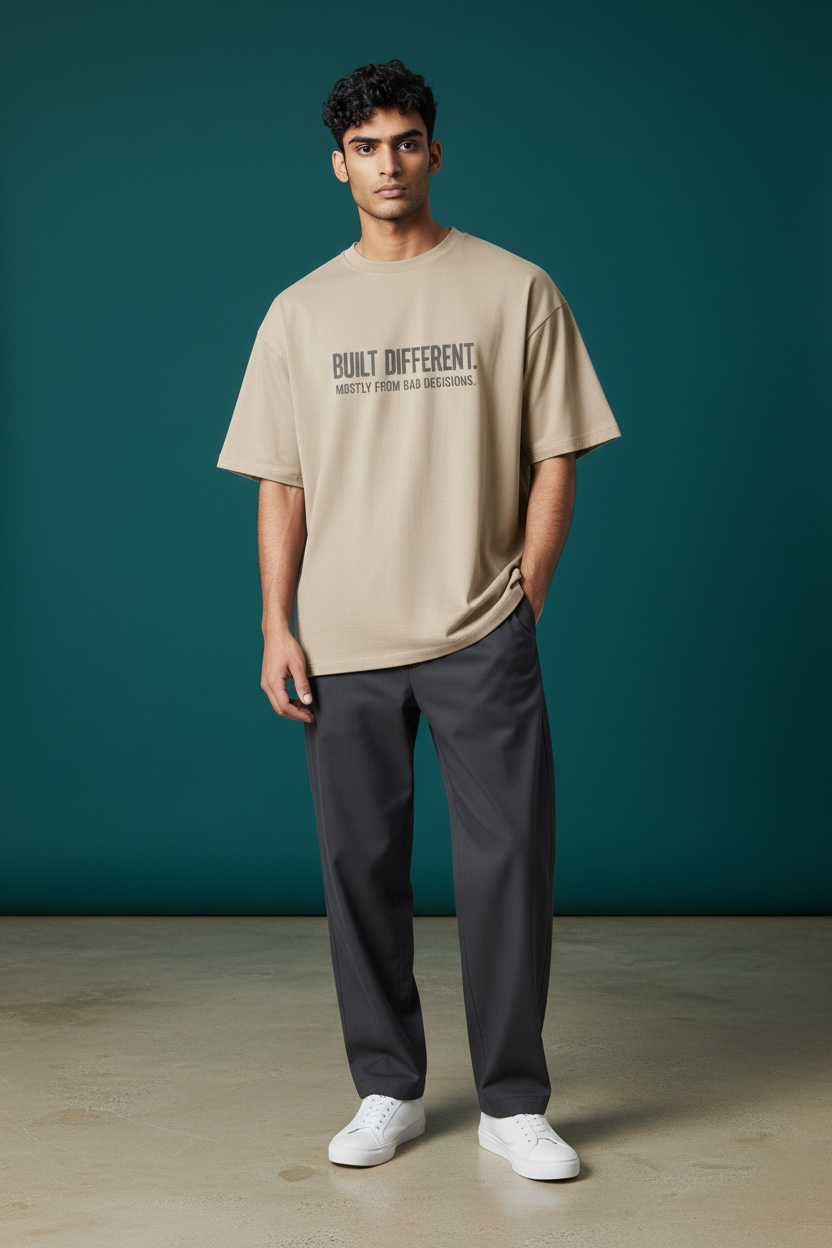Built Different 260 GSM Premium Oversized Tee