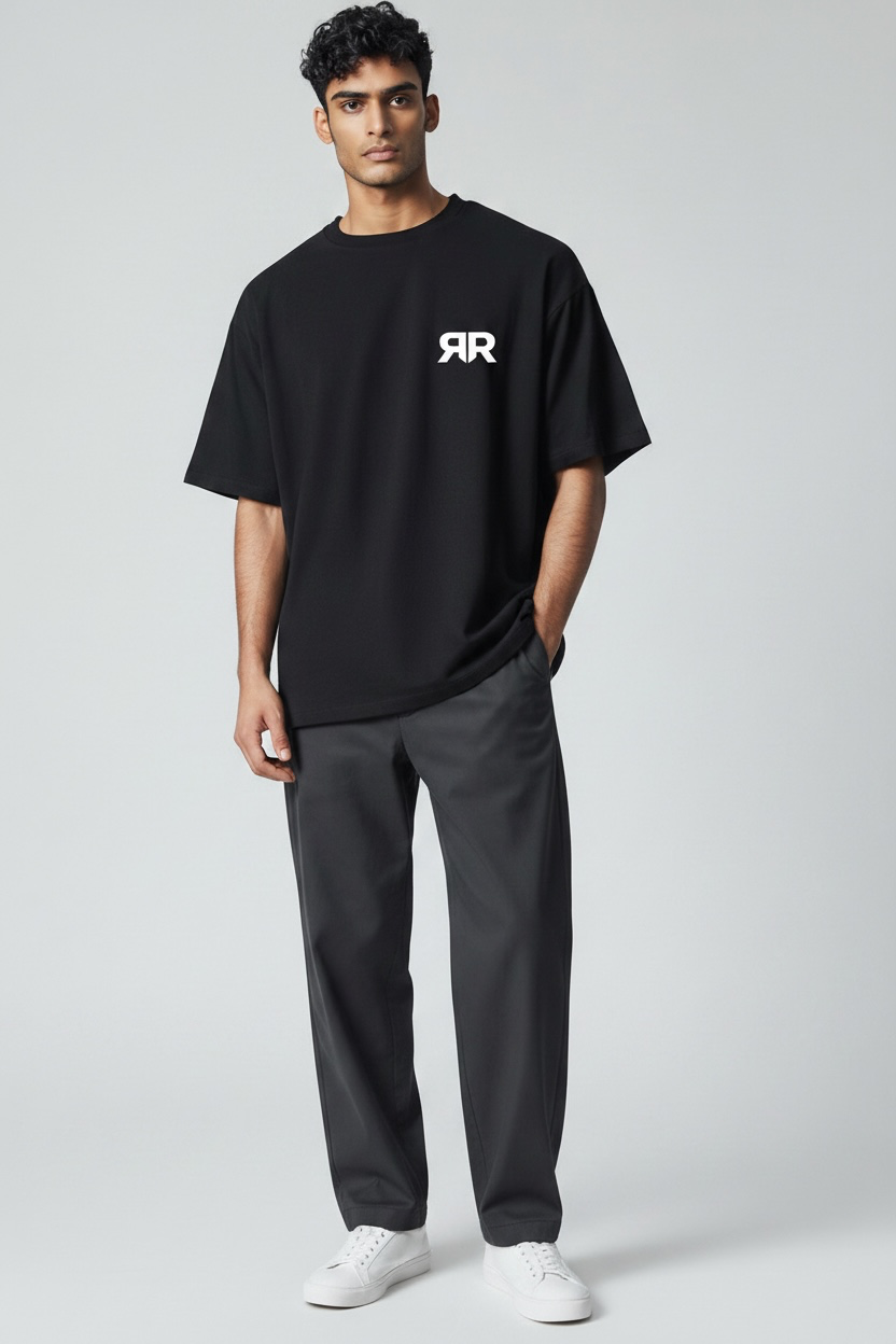 Mentally On Vacation, Physically In A Meeting 260 GSM Premium Oversized Tee