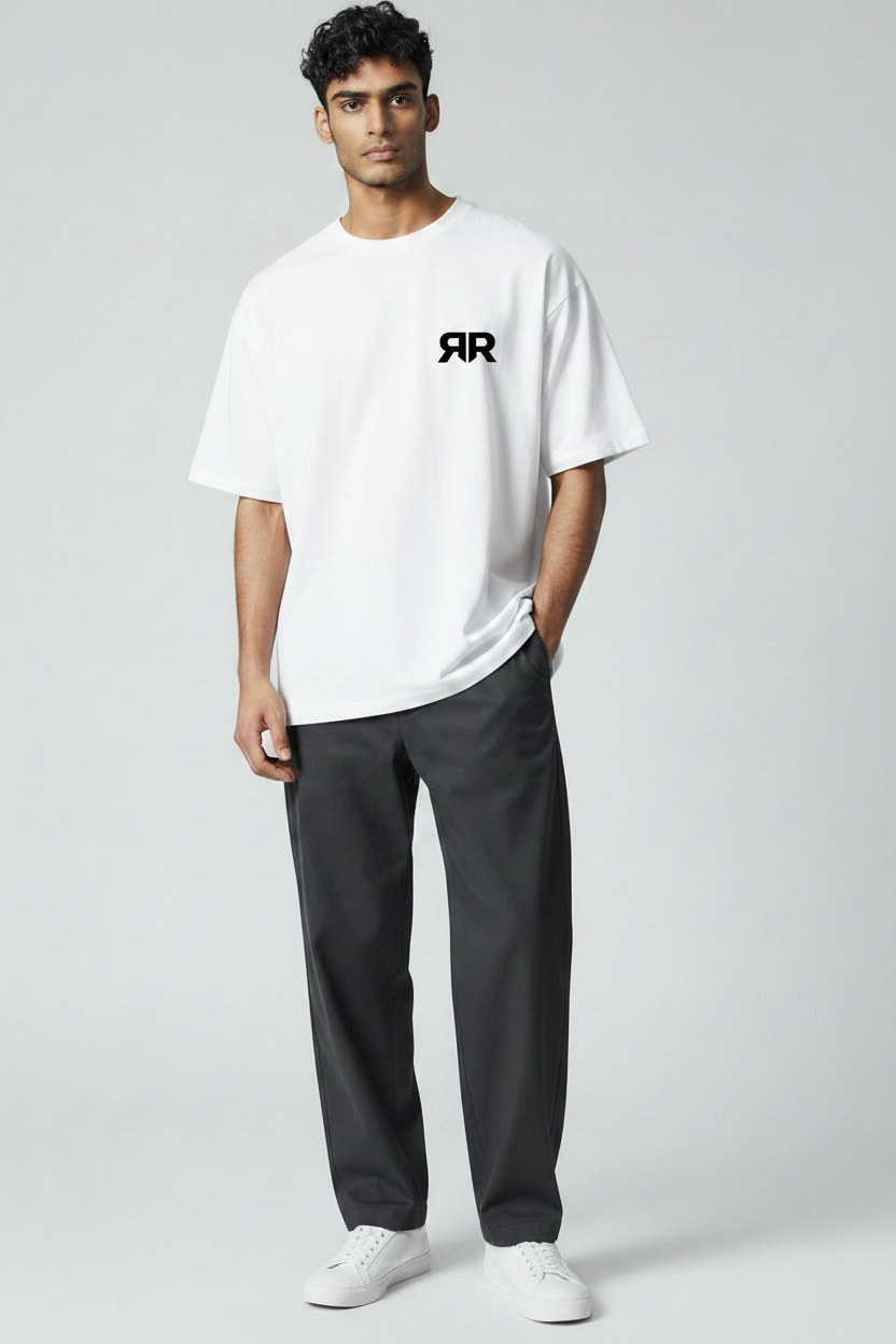 The Red Flags Looked Better In Black 260 GSM Premium Oversized Tee