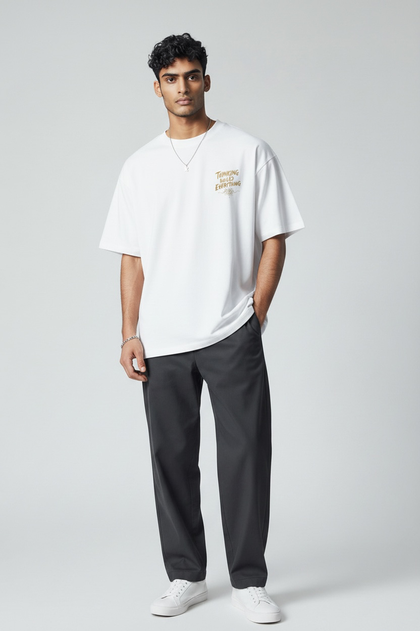 Thinking Ruined Everything 260 GSM Premium Oversized Tee