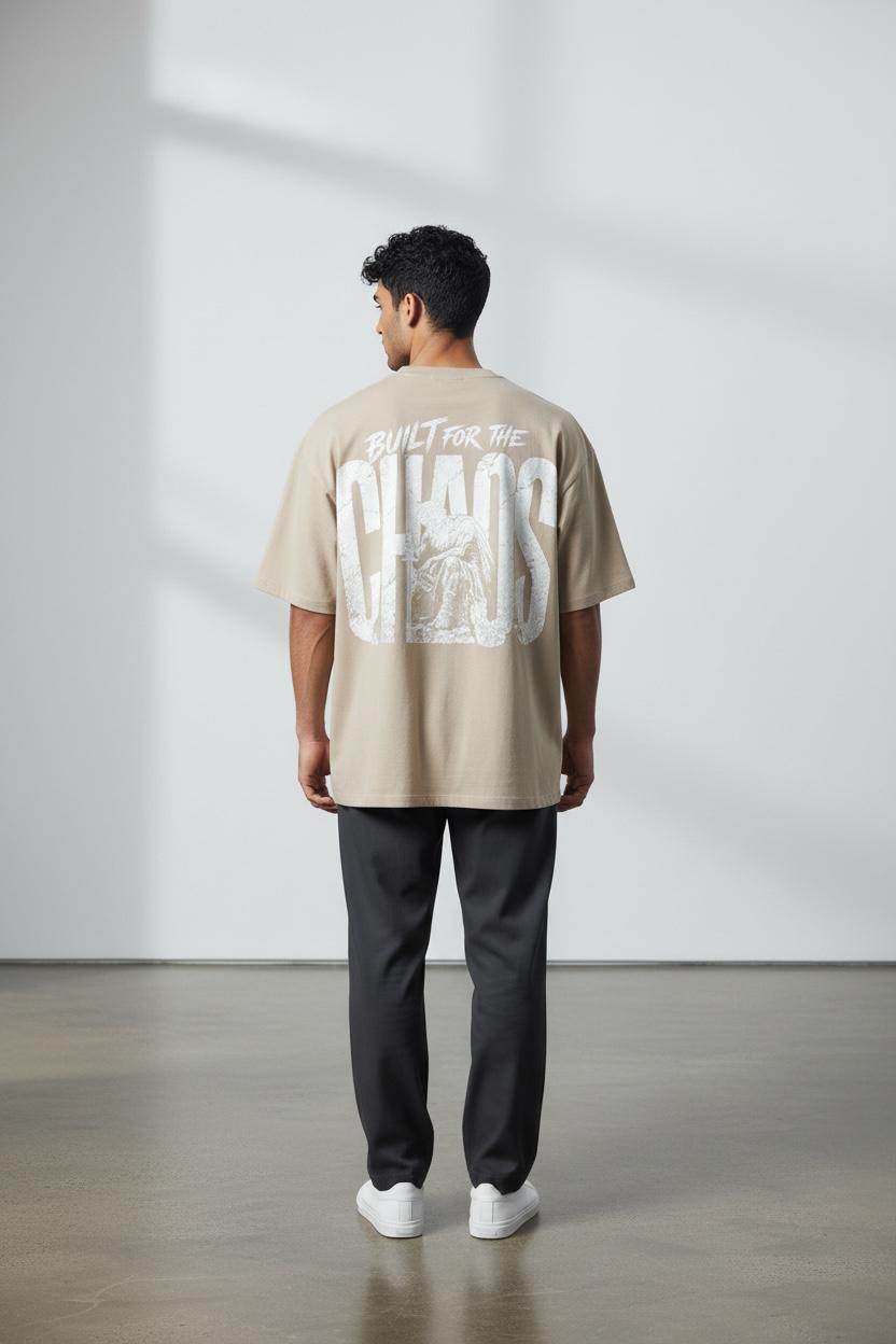 Built For The Chaos 260 GSM Premium Oversized Tee